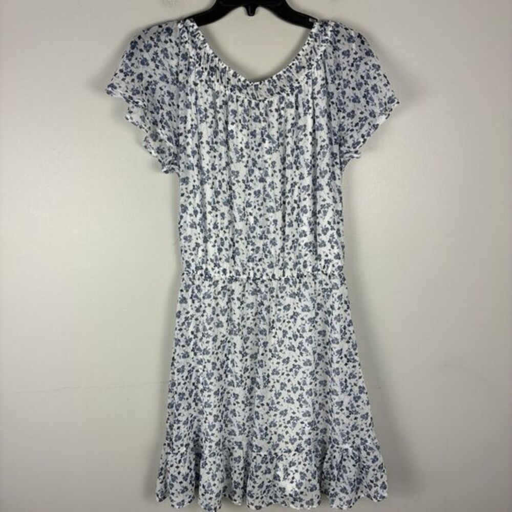 Womans Floral Cottage Mini Dress sz M Boho Coquette‎ Floral - Picture 4 of 7
